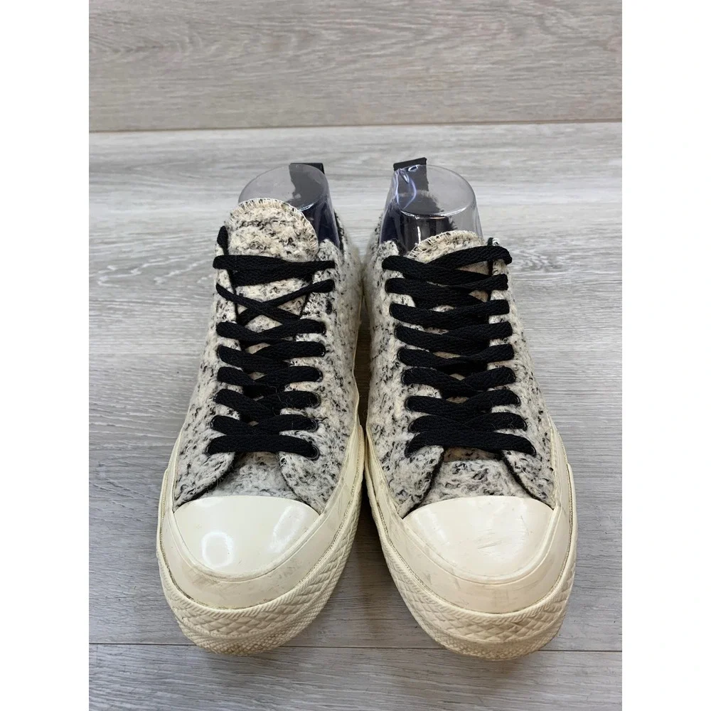 Converse Chuck 70 Low Boucle Sherpa Black White Sneakers 166254C Mens 6 Womens 8 - Picture 2 of 10